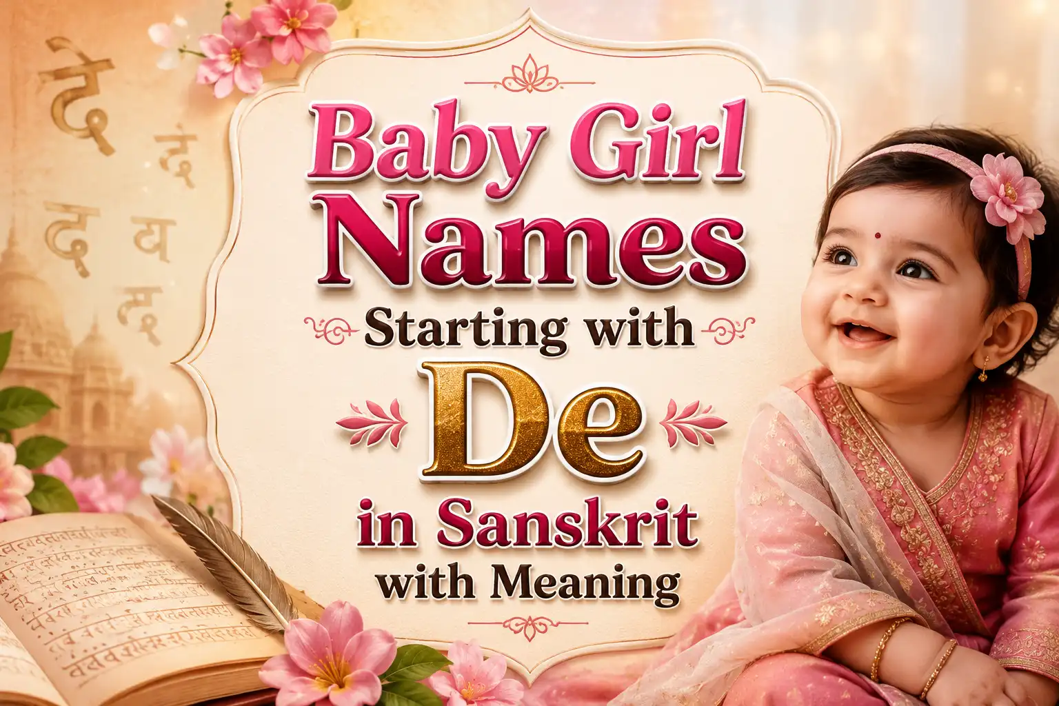 Baby Girl Names Starting with De in Sanskrit with Meaning